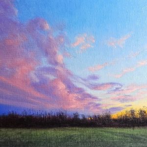 Ending Another Perfect Day  8 x 10  oil on panel